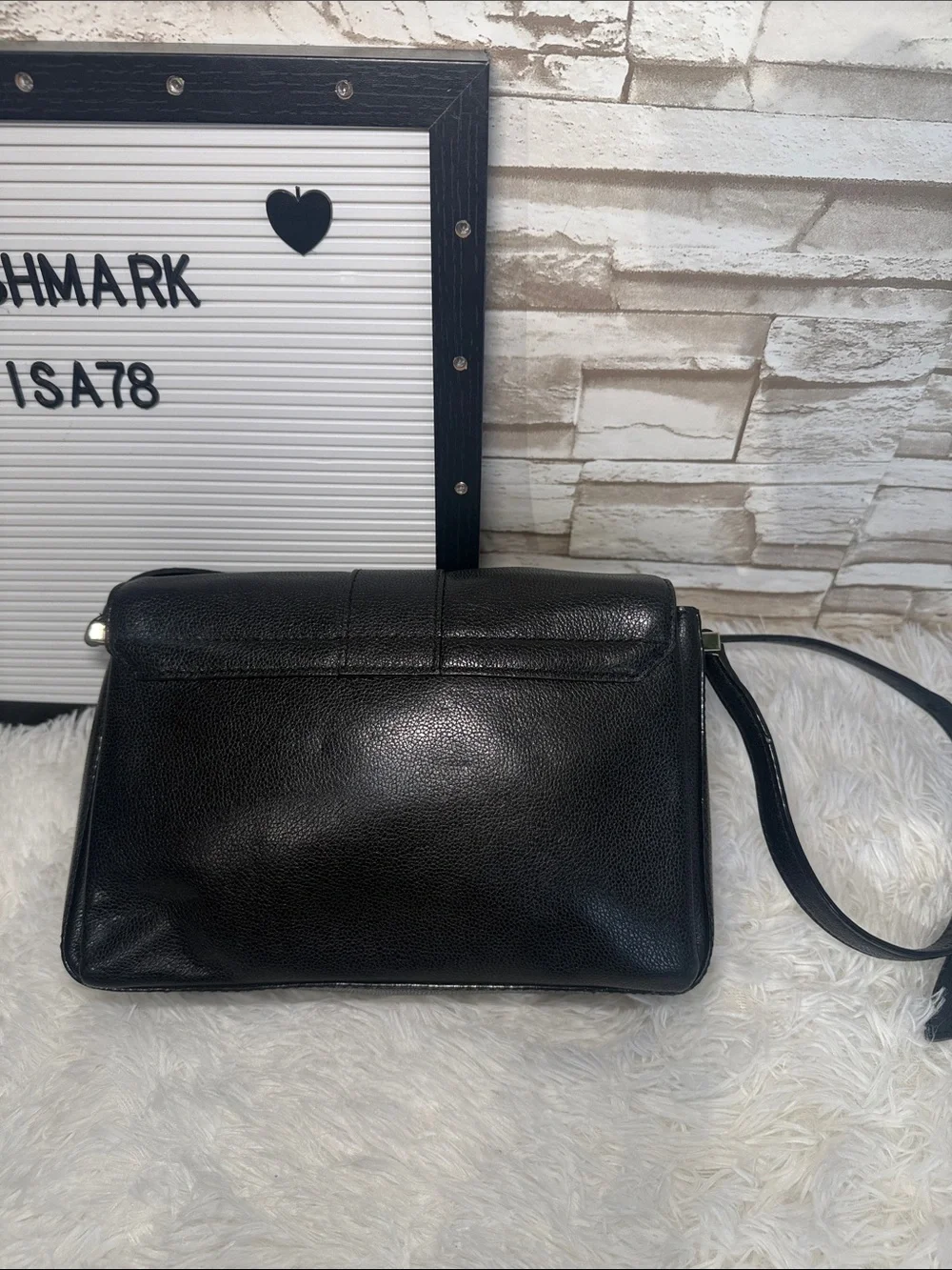 KATE SPADE NEW YORK  Milna Lovett Street Black Leather Cross Body Bag